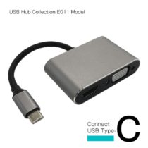 ＷＥＢ限定販売　ＵＳＢハブ　映像出力　ＨＤＭＩポート４Ｋ／３０Ｈｚ　ＶＧＡ　タイプＣ接続　Ｅ０１１モデル