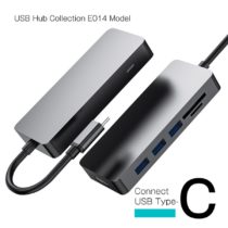 ＷＥＢ限定販売　ＵＳＢハブ　ＵＳＢ３．１　Ｇｅｎ１　タイプＣ接続　ＵＳＢ−Ａ×３ポート　ＨＤＭＩ　ＳＤ　マイクロＳＤ　タイプＣポート　Ｅ０１４モデル