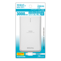 モバイルバッテリー » FCL02A4 ﾘﾁｳﾑﾁｬｰｼﾞｬｰ 3000 microUSB用　