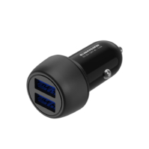 カーチャージャー 2.4A USB-A×2ポート付き LED表示 K137Uモデル