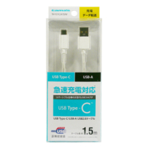 充電 ケーブル » TH101CA15W C-A ｽﾄﾚｰﾄｹｰﾌﾞﾙ 1.5Mﾎﾜｲﾄ　