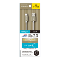 充電 ケーブル » TH138CAM15D USB2.0Type-C USBﾒﾀﾙｹｰﾌﾞﾙ　