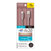 充電 ケーブル » TH138CAM15P USB2.0Type-C USBﾒﾀﾙｹｰﾌﾞﾙ　