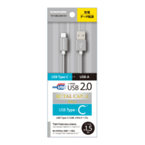 充電 ケーブル » TH138CAM15V USB2.0Type-C USBﾒﾀﾙｹｰﾌﾞﾙ　