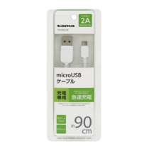 充電 ケーブル » TH19SCW 2A対応microUSBｹｰﾌﾞﾙ 充電用　