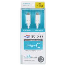 充電 ケーブル » TH28CC12W USB2.0 Type-Cｹｰﾌﾞﾙ1.2m　