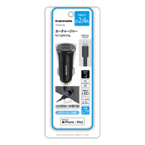 充電器 » TK43LUK Lightningｶｰﾁｬｰｼﾞｬｰ2.4A2ﾎﾟｰﾄ　