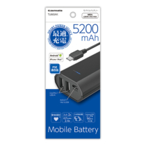 モバイルバッテリー » TL86SAK ﾓﾊﾞｲﾙﾊﾞｯﾃﾘｰ5200USB×2ﾌﾞﾗｯｸ　