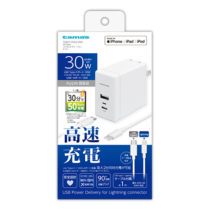 充電器 » TSAP117ULC10W PD30W ｺﾝｾﾝﾄﾁｬｰｼﾞｬｰCtoL　