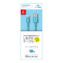充電器 ケーブル » TSC111L10L Lightningｽﾄﾚｰﾄｹｰﾌﾞﾙ1.0m　