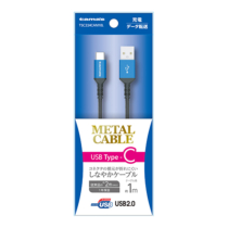 充電 ケーブル » TSC224CAM10L Type-C/USB-Aﾒﾀﾙｹｰﾌﾞﾙ 1m　