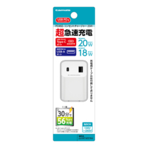 充電器 » AAP137UCW PD対応 コンセント チャージャー 20W C+A　