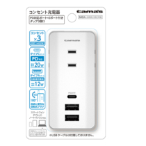 電源タップ » SESK118U2CW PD対応ポート+ 2ポート付き タップ3個口　