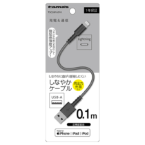 充電器 ケーブル » TSC281L01K Lightningｹｰﾌﾞﾙ 0.1mBK　