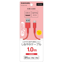 充電器 ケーブル » TSC281L10R Lightningｹｰﾌﾞﾙ 1mRD　