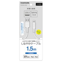 充電器 ケーブル » TSC281L15W Lightningｹｰﾌﾞﾙ 1.5mWH　